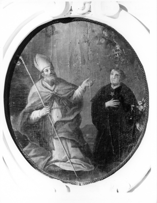 Sant'Agostino e San Nicola da Tolentino (dipinto) - ambito laziale (prima metà sec. XVIII)