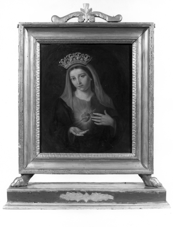 Sacro Cuore di Maria (dipinto) - ambito laziale (seconda metà sec. XIX)