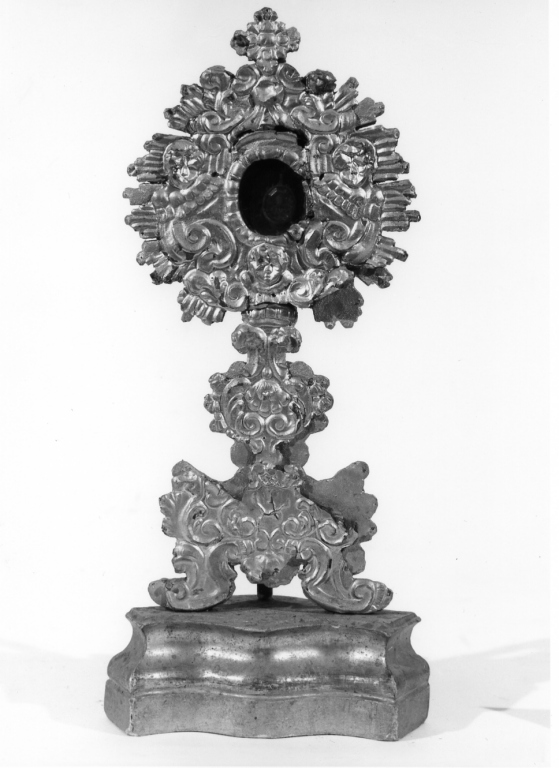 reliquiario - a ostensorio - ambito laziale (fine sec. XVIII)
