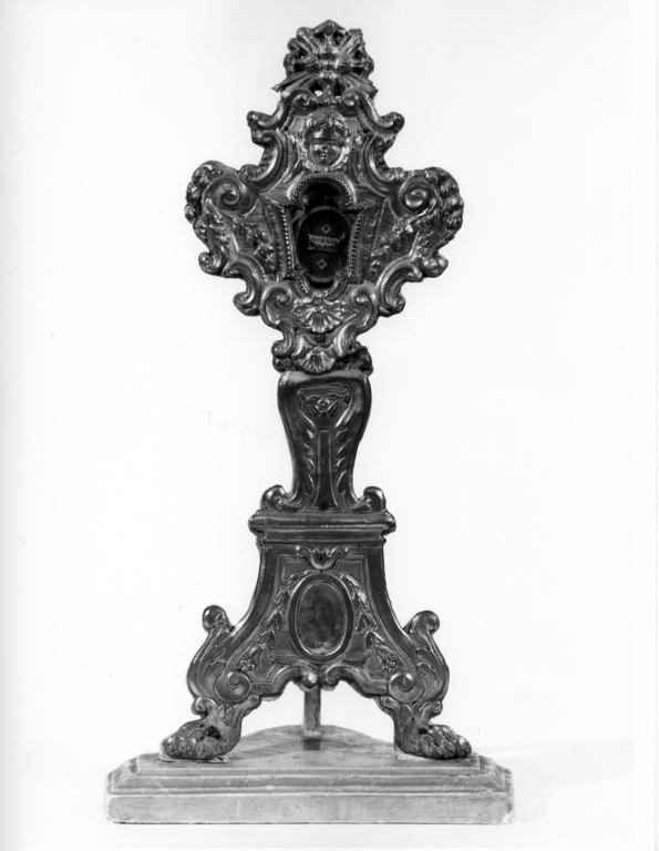reliquiario - a ostensorio - ambito laziale (fine sec. XVIII)