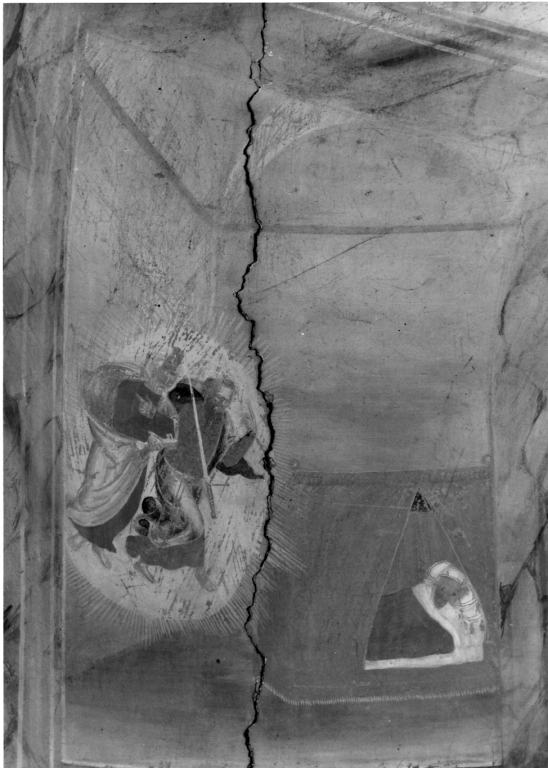 I Santi Pietro e Paolo appaiono in sogno a Costantino (dipinto, ciclo) di Torresani Alessandro (attribuito) (sec. XVI)