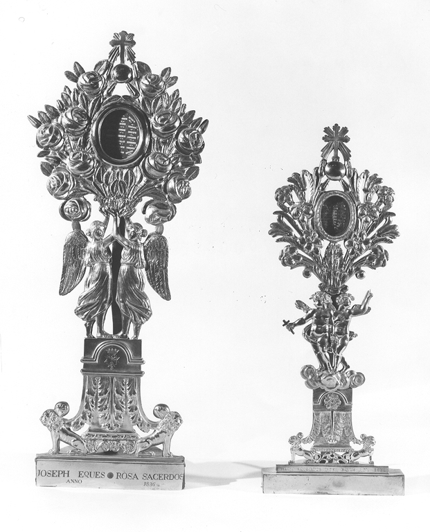 reliquiario, serie - ambito italiano (sec. XIX)