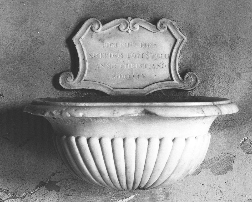 acquasantiera, coppia - ambito italiano (sec. XIX)