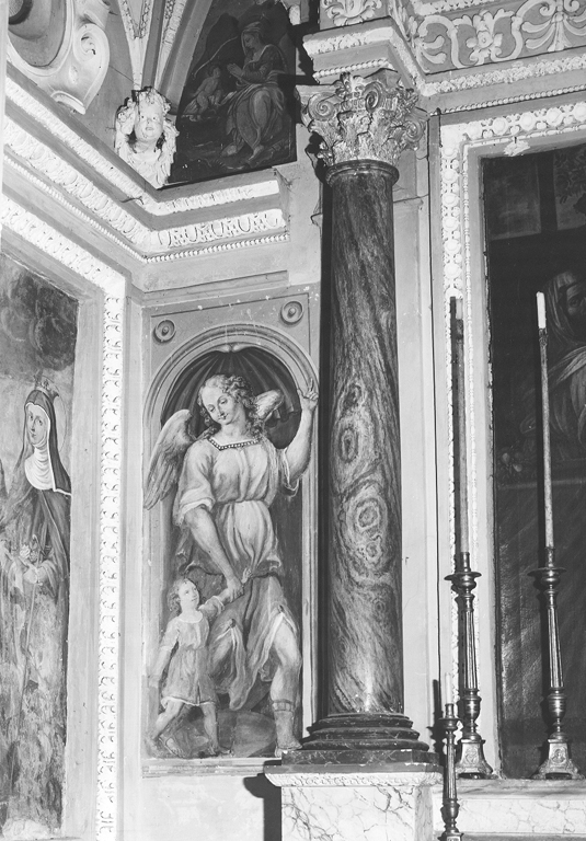 angelo custode (dipinto) di Rosati Antonio (sec. XVII)