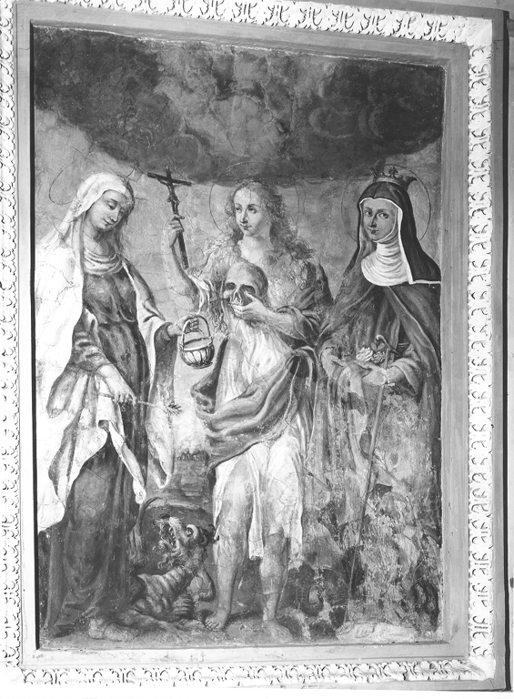 Sante Margherita Maddalena e Elisabetta d'Ungheria (dipinto) di Rosati Antonio (sec. XVII)