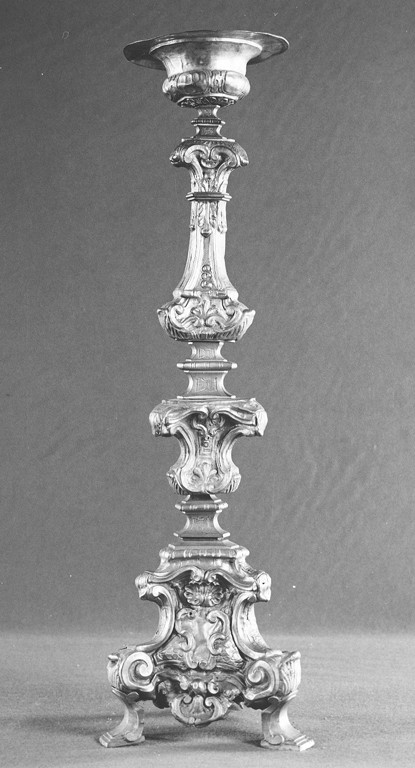 candelabro, coppia - ambito italiano (seconda metà sec. XVIII)