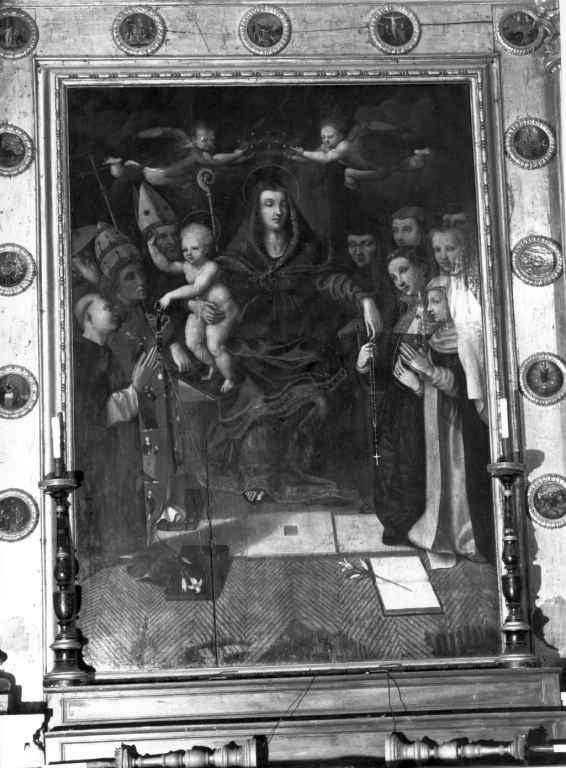 Madonna del Rosario (dipinto) di Giorgio da Orte (attribuito) (sec. XVI)