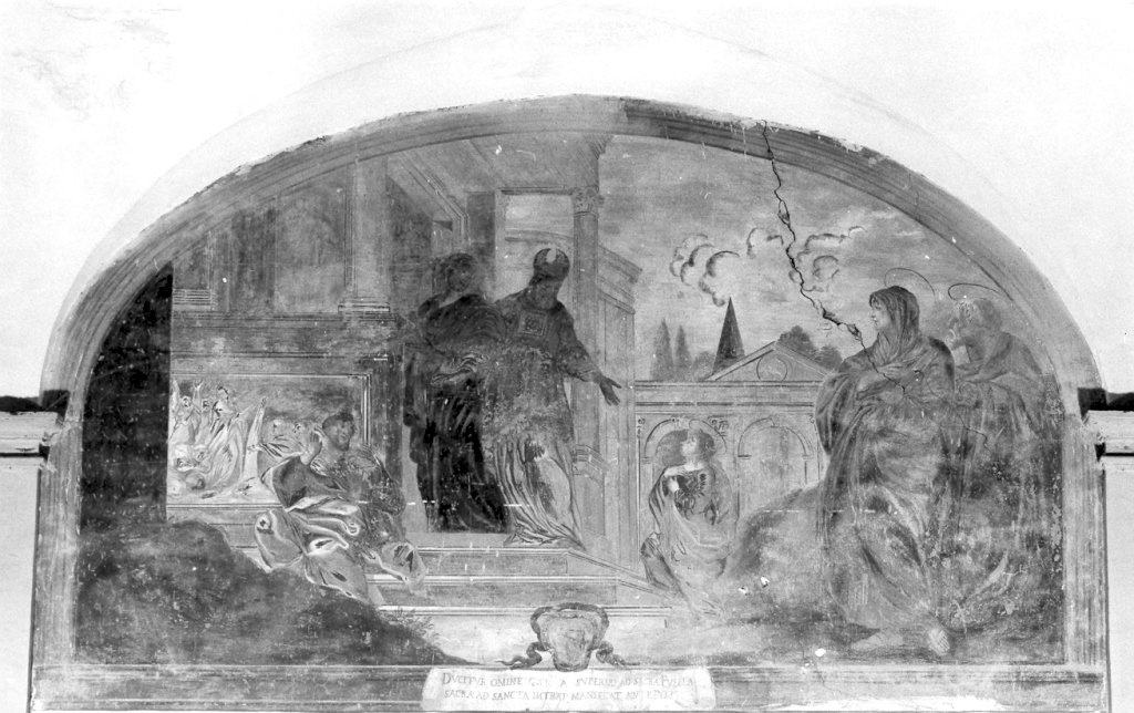 Storie della Vergine e santi (dipinto) - ambito Italia centrale (sec. XVII)