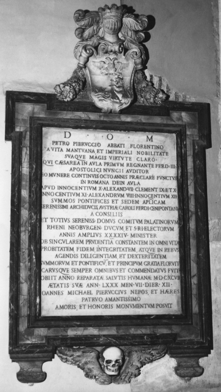 lapide tombale - bottega romana (sec. XVII)