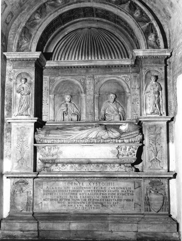 Alano de Coetivy giacente (rilievo) di Bregno Andrea (e aiuti) (sec. XV)