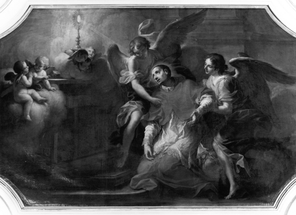 San Carlo Borromeo in estasi davanti al SS. Sacramento (dipinto, ciclo) di Stern Ludovico (sec. XVIII)