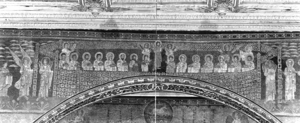 La Gerusalemme Celeste (decorazione musiva) - bottega romana (sec. IX)