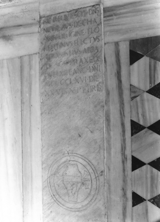 lapide tombale - bottega romana (sec. XV)