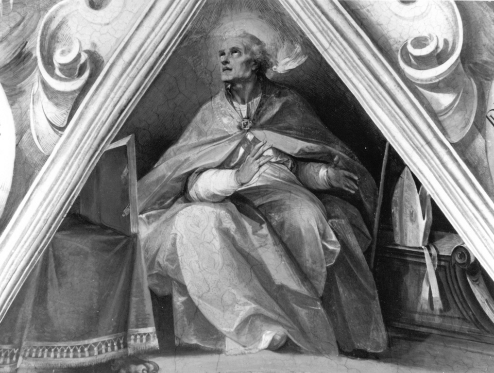 I quattro Padri della Chiesa latina (dipinto, complesso decorativo) di Cesari Giuseppe detto Cavalier d'Arpino (sec. XVI)