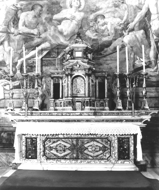altare maggiore - ambito romano (sec. XVII)
