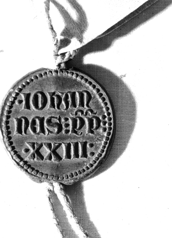 bolla papale - ambito romano (sec. XV)