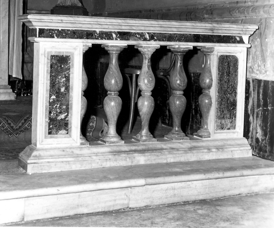 balaustrata di cappella - ambito romano (sec. XIX)