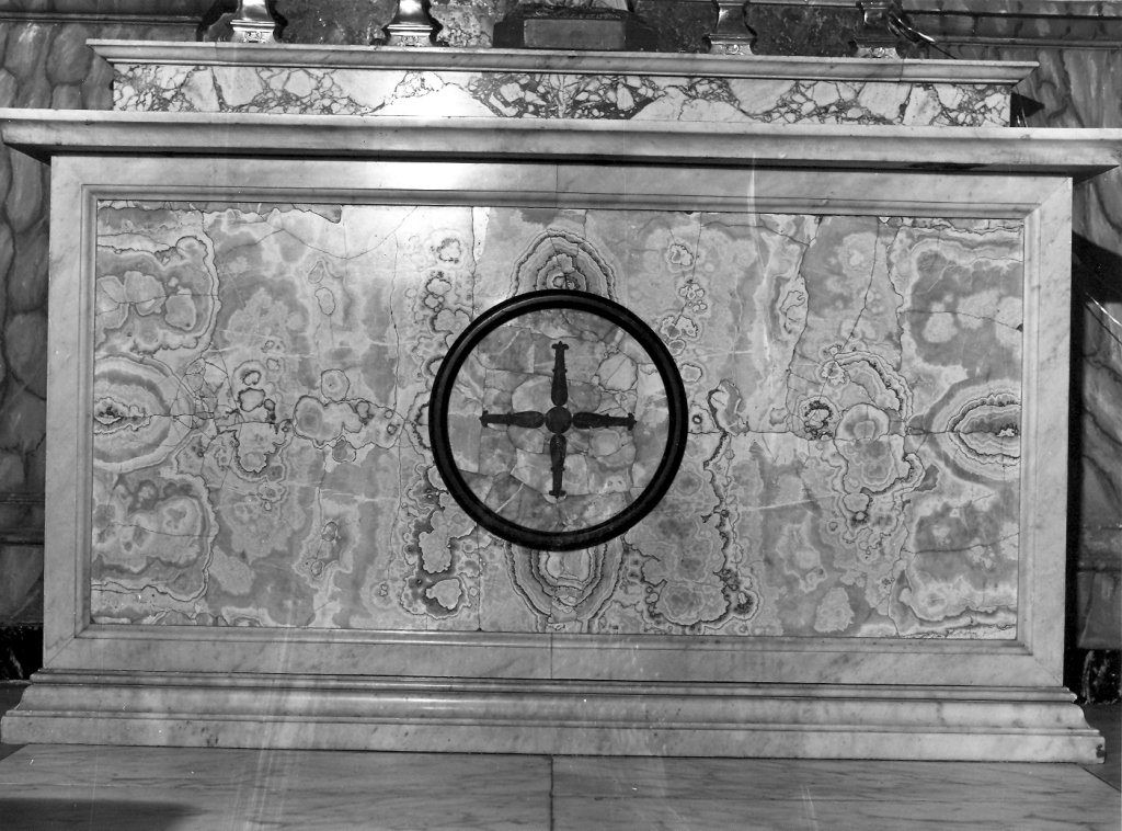 paliotto - a pannello architettonico - ambito romano (sec. XIX)