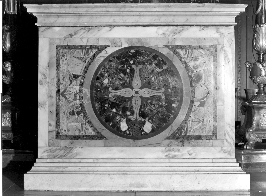 mensa d'altare - ambito romano (sec. XIX, sec. XX)
