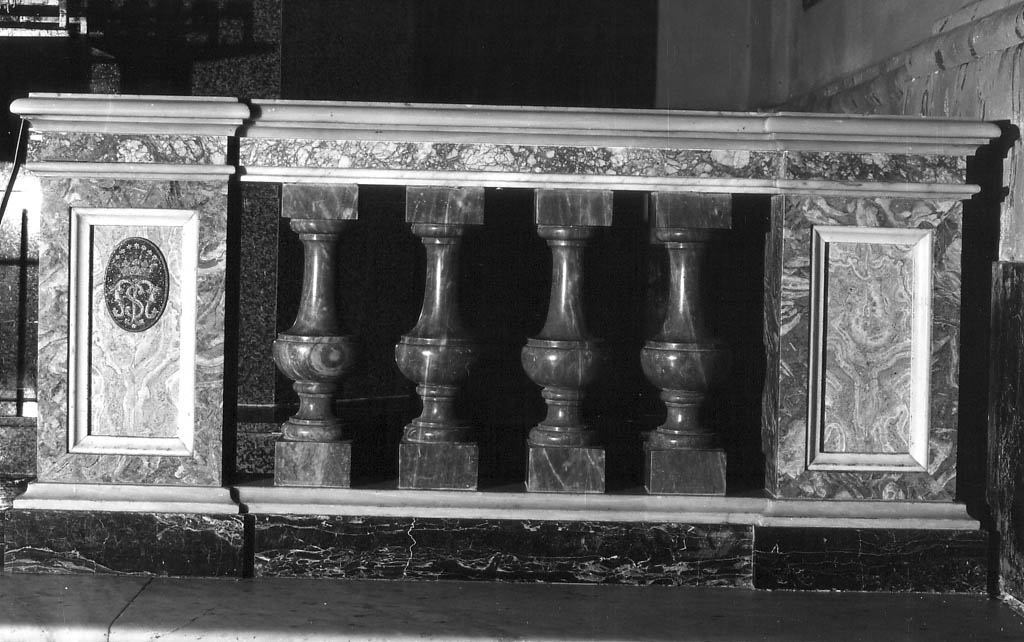 balaustrata di cappella - ambito laziale (prima metà sec. XX)