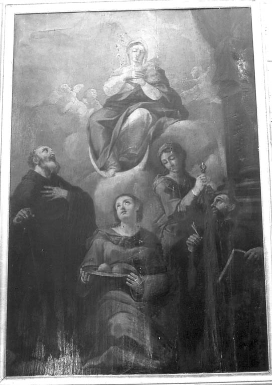 Madonna Immacolata e Santi (dipinto) di Garzi Luigi (sec. XVII)