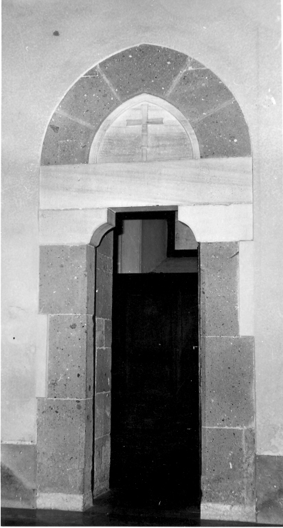 mostra di portale - ambito romano (sec. XIII, sec. XX)