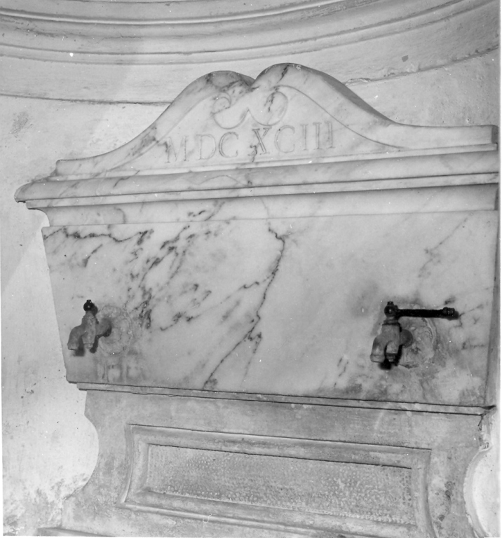 lavabo da sacrestia - manifattura laziale (sec. XVII)