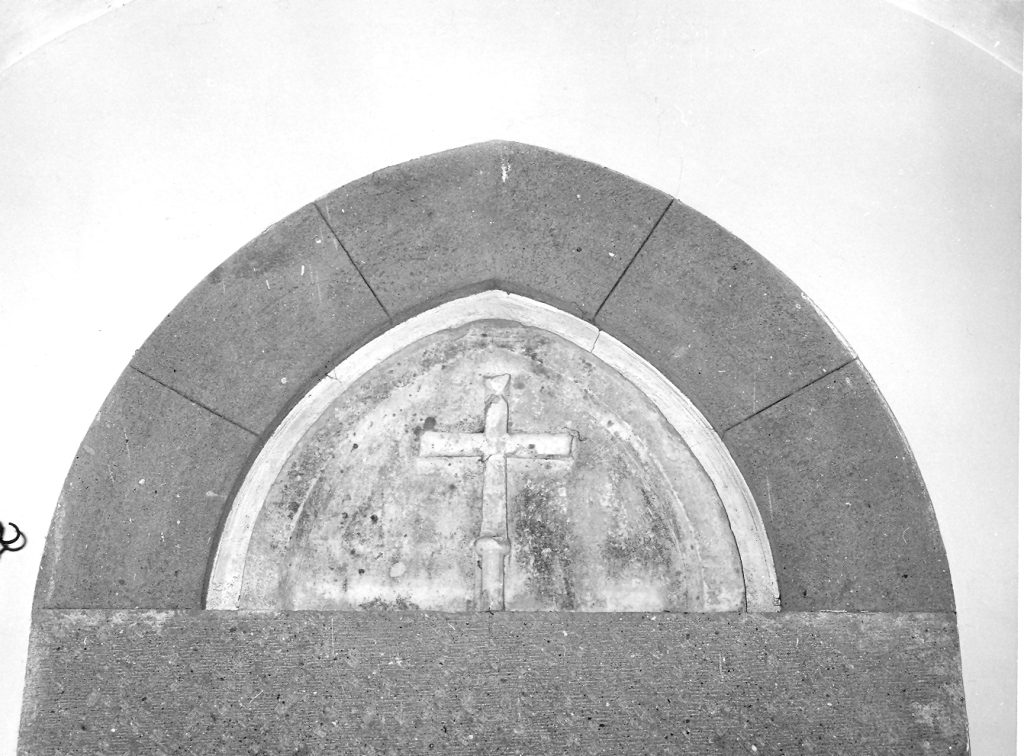 croce astile (rilievo) - ambito romano (sec. XIII)