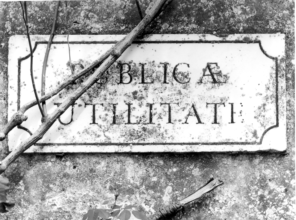 lapide prescrittiva - ambito romano (sec. XVIII)