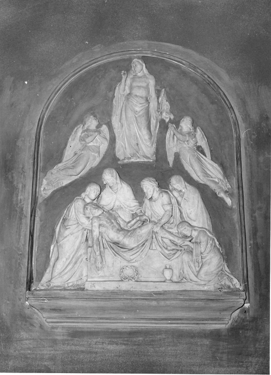 compianto sul Cristo morto e resurrezione di Cristo (rilievo) di Achtermann Wilhelm (sec. XIX)