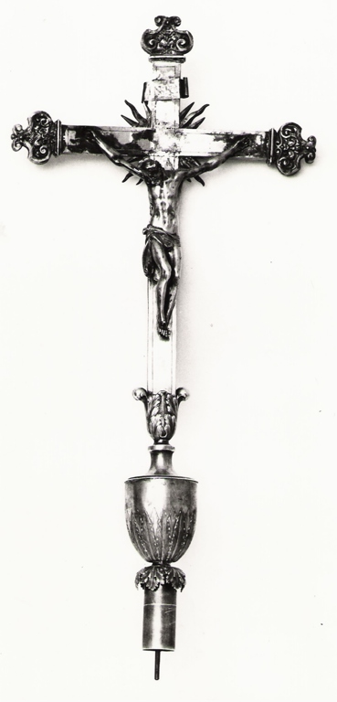 Cristo crocifisso (croce processionale) di Belli Vincenzo II (prima metà sec. XIX)