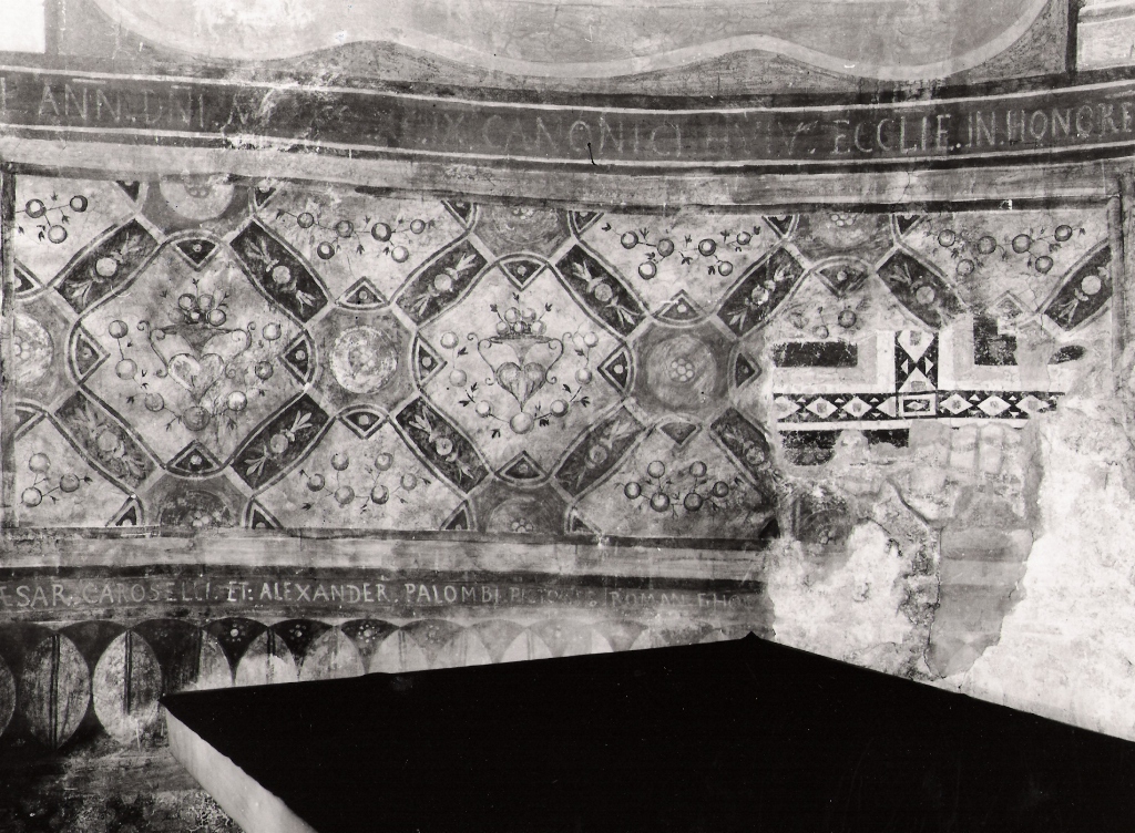 motivi decorativi (dipinto, complesso decorativo) di Caroselli Cesare, Palombi Alessandro (sec. XIX)