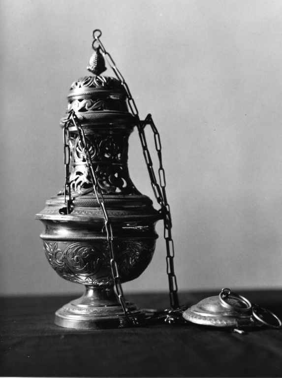 navicella portaincenso - a galeone - ambito laziale (sec. XVIII)