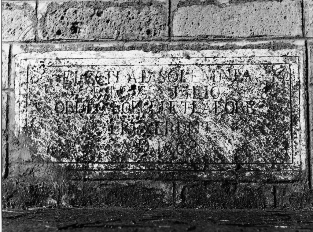 lapide - ambito laziale (sec. XIX)