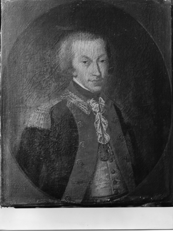 Carlo Emanuele IV, Re di Sardegna, busto ritratto d'uomo (dipinto) - ambito laziale (sec. XIX)