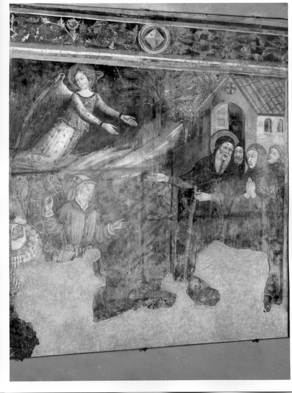 Sant'Antonio Abate riceve gli aiuti del re di Palestina, Sant'Antonio Abate (dipinto) - ambito senese (fine/inizio secc. XIV/ XV)