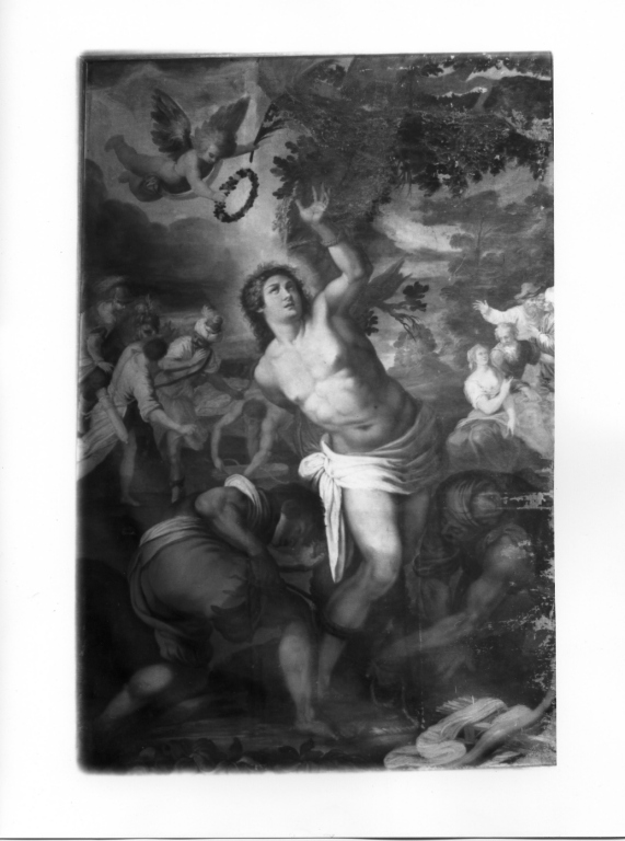 martirio di San Sebastiano (dipinto) - ambito laziale (seconda metà sec. XVI)