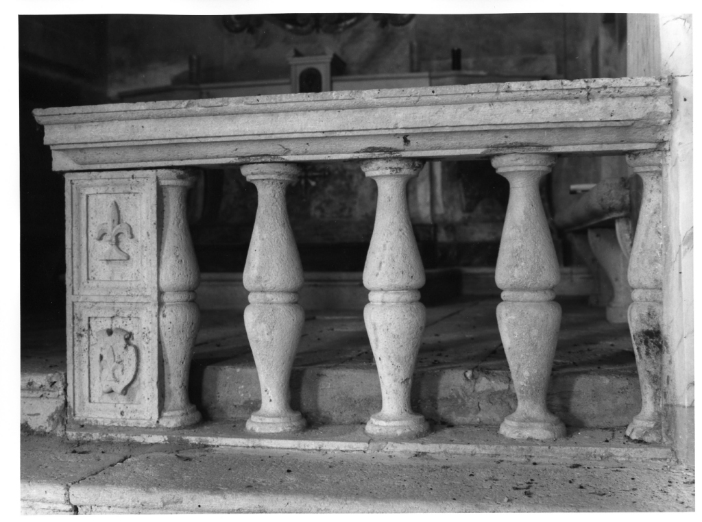 balaustrata, coppia - ambito laziale (fine sec. XVI)