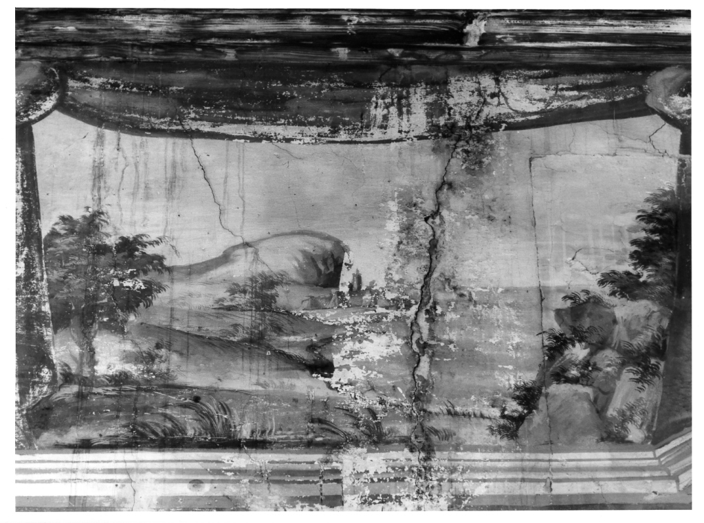 paesaggio con alberi (dipinto, ciclo) di Onesti di Acquapendente (fine sec. XVIII)