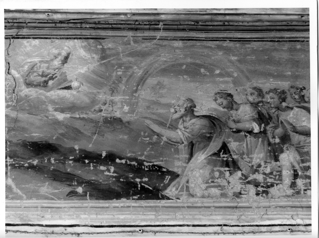preghiera di Noè dopo il diluvio (dipinto, ciclo) di Fontana Prospero (cerchia) (seconda metà sec. XVI)