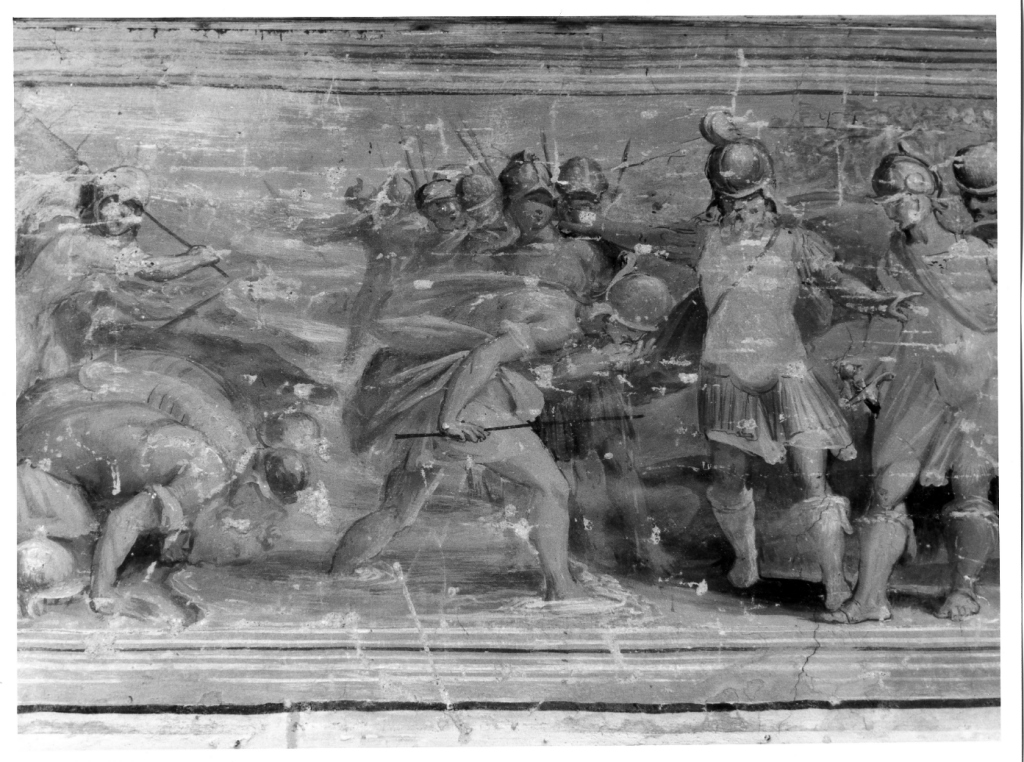 esercito di Gedeone la scelta dei Trecento (dipinto, ciclo) di Fontana Prospero (cerchia) (seconda metà sec. XVI)