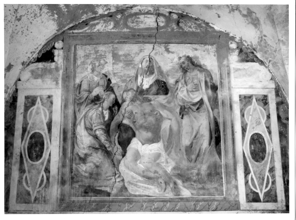 deposizione di Cristo dalla croce (dipinto) - ambito laziale (sec. XVI)
