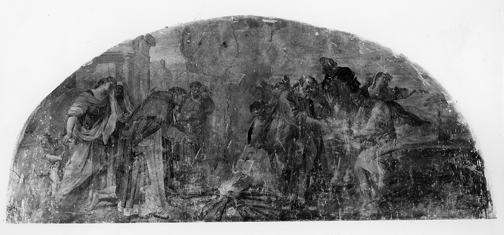 miracolo di san Domenico (dipinto, elemento d'insieme) di Zampieri Domenico detto Domenichino (scuola) (terzo quarto sec. XVII)