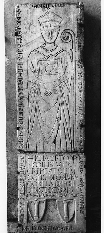 lastra tombale - ambito laziale (sec. XIV)