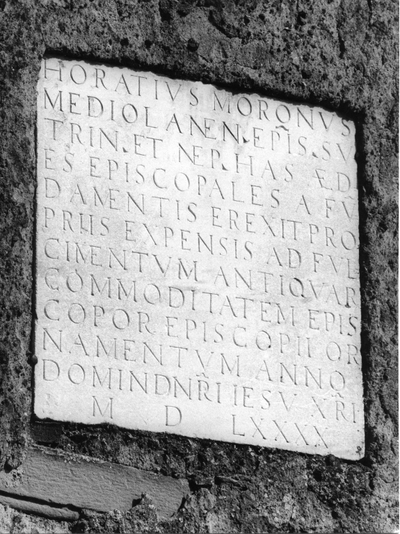 lapide - ambito laziale (sec. XVI)