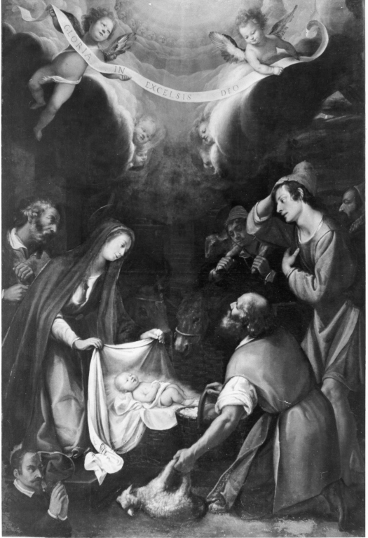 adorazione dei pastori (dipinto) di Caccini Pompeo (sec. XVII)