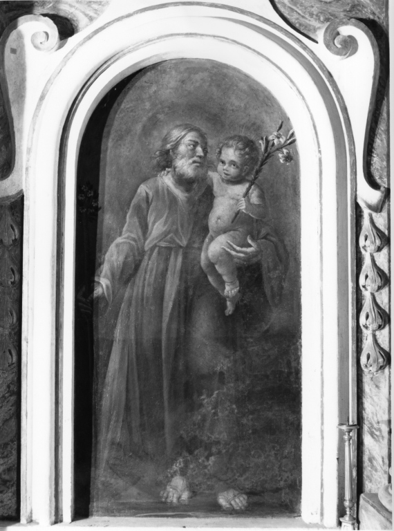 San Giuseppe e Gesù Bambino (dipinto) - ambito romano (inizio sec. XVII)