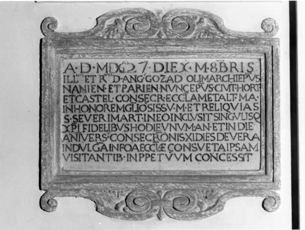 lapide commemorativa - ambito romano (sec. XVII)