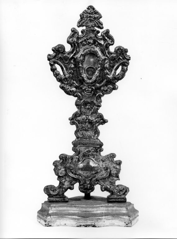 reliquiario - a ostensorio - ambito laziale (sec. XVIII)
