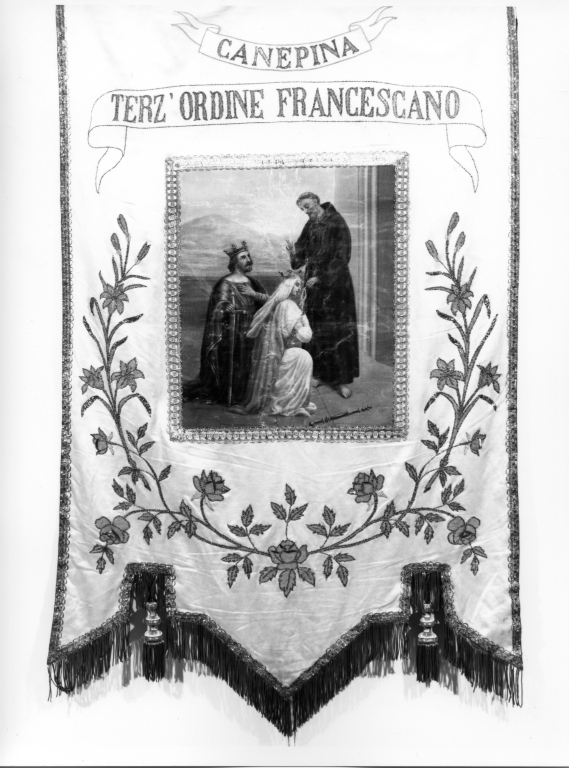 stendardo - ambito laziale (fine/inizio secc. XIX/ XX)